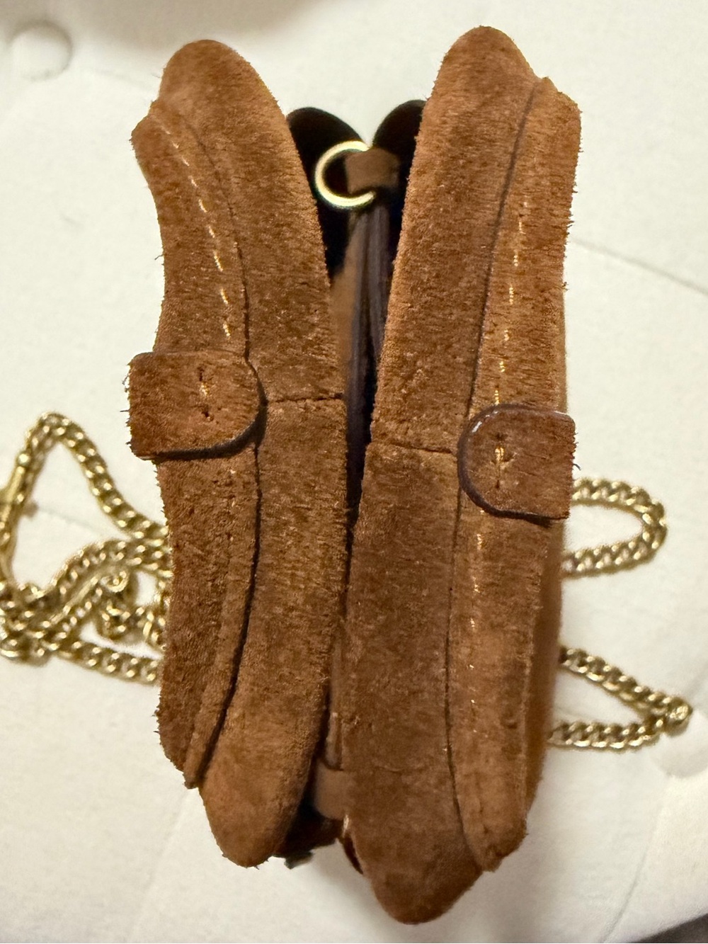 Coach Suede Lana 19 Tote Bag with Chain crossbody strap - Picture 3 of 12